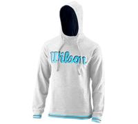 Felpa da tennis da uomo Wilson Chi Script PO Hoody-Slimfit M - Grigio (S)