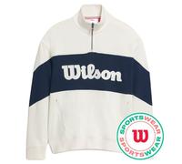 Felpa da tennis da uomo Wilson Parkside 1/2 Zip Pullover - Multicolore XL