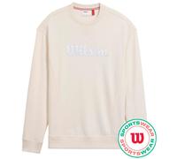 Felpa da tennis da uomo Wilson Parkside Crew - Beige (S)