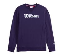 Felpa da tennis da uomo Wilson Team Script Crewneck - Blu (XXL)