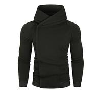 Felpa da uomo a maniche lunghe Top da uomo 2024 Nuovi Felpe con cappuccio da uomo in peluche tinta unita Felpe calde in cotone ispessito cuciture a contrasto Full Zipper Felpe da lavoro Maglione da