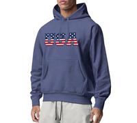 Felpa da uomo casual alla moda tinta unita allentata alla moda a maniche lunghe in cotone felpa con cappuccio unisex slim fit moda casual classico lavoro felpa con cappuccio per uomo UK, Marina
