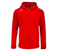 Felpa da uomo CCM LOCKER ROOM FLEECE FULL ZIP HOODIE Red M
