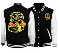 Felpa da uomo Con Bottoni Cobra Kai Karate Kid TV Series Sport Men Giacca