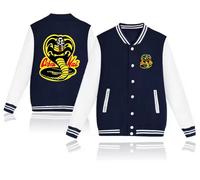 Felpa da uomo Con Bottoni Cobra Kai Karate Kid TV Series Sport Men Giacca
