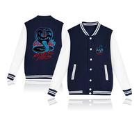 Felpa da uomo Con Bottoni Cobra Kai Karate Kid TV Series Sport Men Giacca