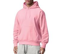Felpa da uomo con cappuccio, classica, tinta unita, per unisex, semplice, comoda, traspirante, casual, per sport all'aperto, streetwear, adatta per ogni occasione, RD1, 3XL