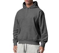 Felpa da uomo con cappuccio, classica, tinta unita, per unisex, semplice, comoda, traspirante, casual, per sport all'aperto, streetwear, adatta per ogni occasione, GY2, 3XL