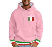 Felpa da uomo con cappuccio, con cappuccio, da uomo, con cappuccio, per Halloween, con scritta "Bloody Letter Print", con cappuccio, per uomo, design grafico, confortevole, casual, Colore: rosa., 4XL