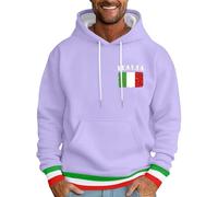 Felpa da uomo con cappuccio, con cappuccio, da uomo, con cappuccio, per Halloween, con scritta "Bloody Letter Print", con cappuccio, per uomo, design grafico, confortevole, casual, Lilla, XXL