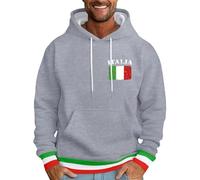 Felpa da uomo con cappuccio, con cappuccio, da uomo, con cappuccio, per Halloween, con scritta "Bloody Letter Print", con cappuccio, per uomo, design grafico, confortevole, casual, grigio chiaro., 4XL