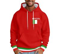 Felpa da uomo con cappuccio, con cappuccio, da uomo, con cappuccio, per Halloween, con scritta "Bloody Letter Print", con cappuccio, per uomo, design grafico, confortevole, casual, Colore: rosso, 6XL