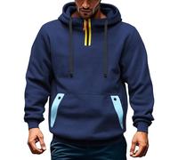 Felpa da uomo con cappuccio da uomo con zip a un quarto di lunghezza, stile vintage, sportiva, casual, cargo, a maniche lunghe, per allenamento, corsa, attiva, tattica, per attività all'aperto, blocco