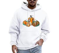 Felpa da uomo con cappuccio da uomo costumi di Halloween con stampa zucca adulta felpe con cappuccio con tasca a canguro felpe carino cartone animato decomporre zucche con cappuccio pullover a maniche