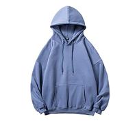 Felpa da uomo con cappuccio Felpa da uomo Felpa con stampa Felpa - Manica lunga - Felpa con felpa a maniche lunghe casual maglione di grandi dimensioni a buon mercato, blu, 3XL