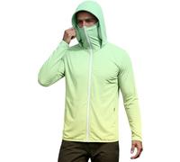 Felpa da uomo con cappuccio Ninja, con cerniera intera, a maniche lunghe, con stampa gradiente, per sport, unisex, con protezione solare, estiva, alla moda, abbigliamento da vela, O giallo, XL