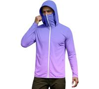 Felpa da uomo con cappuccio Ninja, con cerniera intera, a maniche lunghe, con stampa gradiente, per sport, unisex, con protezione solare, estiva, alla moda, abbigliamento da vela, O dunkellia, XL