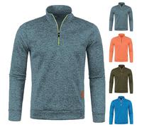 Felpa da uomo con cerniera senza cappuccio Felpa da uomo con zip a quarto slim fit maglione da palestra 1/4 zip a collo alto felpe a maniche lunghe maglione fitness colletto alla coreana top invernale