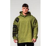 Felpa da uomo Nebbia Washed-off Oversized Pullover Hoodie NO BS Green XL