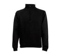 Felpa Da Uomo Stehragen Fruit of the Loom Pullover 1/4 Con Zip S-4XL