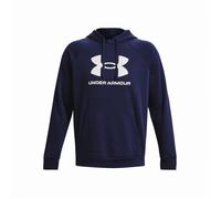 Under Armour Felpa con cappuccio Rival Fleece Logo da uomo Midnight Blu Marino/Bianco XXL