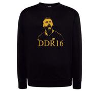 Felpa daniele De rossi nera con cappuccio o girocollo calciatore romano ddr 16