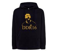 Felpa daniele De rossi nera con cappuccio o girocollo calciatore romano ddr 16