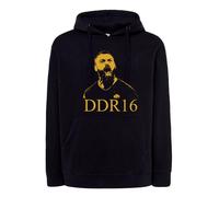 Felpa daniele De rossi nera con cappuccio o girocollo capitano romano ddr 16