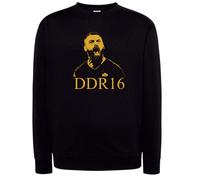 Felpa daniele De rossi nera con cappuccio o girocollo capitano romano ddr 16