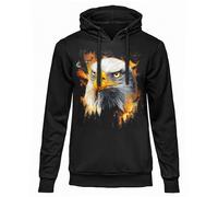 FELPA DARK EMBER AQUILA ORIGINALE Con Cappuccio Ufficiale Donna Uomo nera