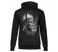 FELPA DARK EMBER INDIANI LUPO ORIGINALE Con Cappuccio UFFICIALE Donna Uomo nera