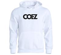 Felpa di COEZ VOLARE bianca nera unisex con cappuccio o girocollo rap music
