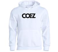 Felpa di COEZ VOLARE bianca nera unisex con cappuccio o girocollo rap music