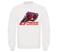 Felpa di Francesco Pecco Bagnaia 63 campione del mondo MOTO GP uomo donna v3