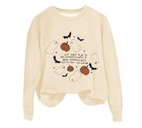 Felpa di Halloween per le donne I Just Want To Go To The Pumpkin Patch Drink Pumkin Spice But It's Still 180 Felpe Adulto Pullover Outfits 2025 Costumi da donna, Beige, M