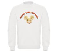 Felpa di Lucio Corsi Sanremo Topo Gigio VOLEVO ESSERE UN DURO uomo donna bambino