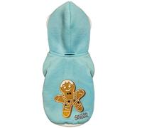 Felpa di Natale con cappuccio con stampa modello Xmas Ginger per cani Croci