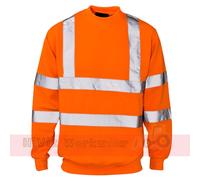 Felpa Di Sicurezza A Collo Rotondo Hi Viz Per Uomo Visibilità Lavoro Sicurezza