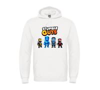 Felpa di Stumble Guys bambino bambina skin NINJA cappuccio o girocollo