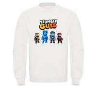 Felpa di Stumble Guys bambino bambina skin NINJA cappuccio o girocollo