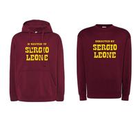 Felpa Directed by Sergio Leone Bordeaux cinema cappuccio o girocollo western