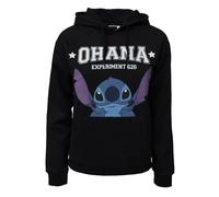 Felpa Disney Lilo e Stitch donna ragazza in cotone stampata con cappuccio 6956