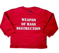 Felpa"distruzione arma di massa rosso Navy 2-3 anni