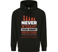 Felpa Divertente A Scacchi Non Interrompere Mai Il Tuo Nemico Uomo