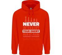 Felpa Divertente A Scacchi Non Interrompere Mai Il Tuo Nemico Uomo