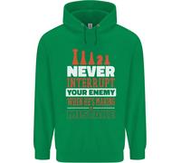 Felpa Divertente A Scacchi Non Interrompere Mai Il Tuo Nemico Uomo