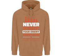 Felpa Divertente A Scacchi Non Interrompere Mai Il Tuo Nemico Uomo