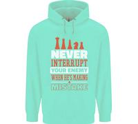 Felpa Divertente A Scacchi Non Interrompere Mai Il Tuo Nemico Uomo