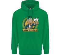 Felpa Divertente Alcol Uomo È L'Ora Della Birra