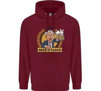 Felpa Divertente Alcol Uomo È L'Ora Della Birra